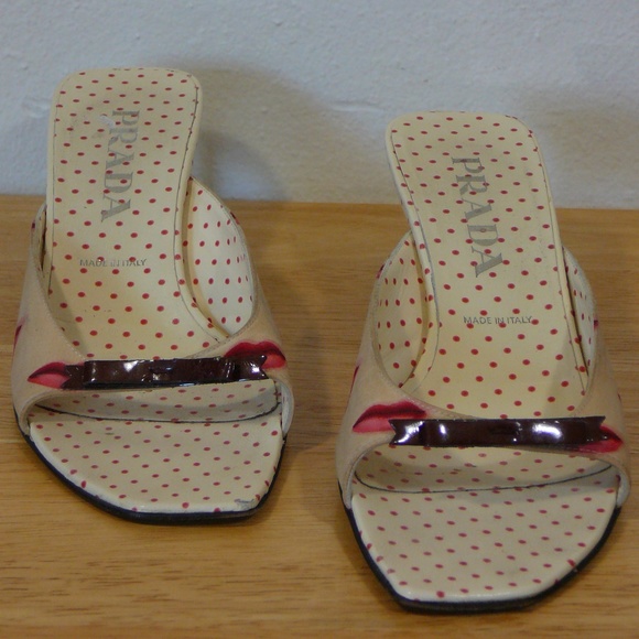 Prada Shoes - Prada Vintage Lips Kitten Heels